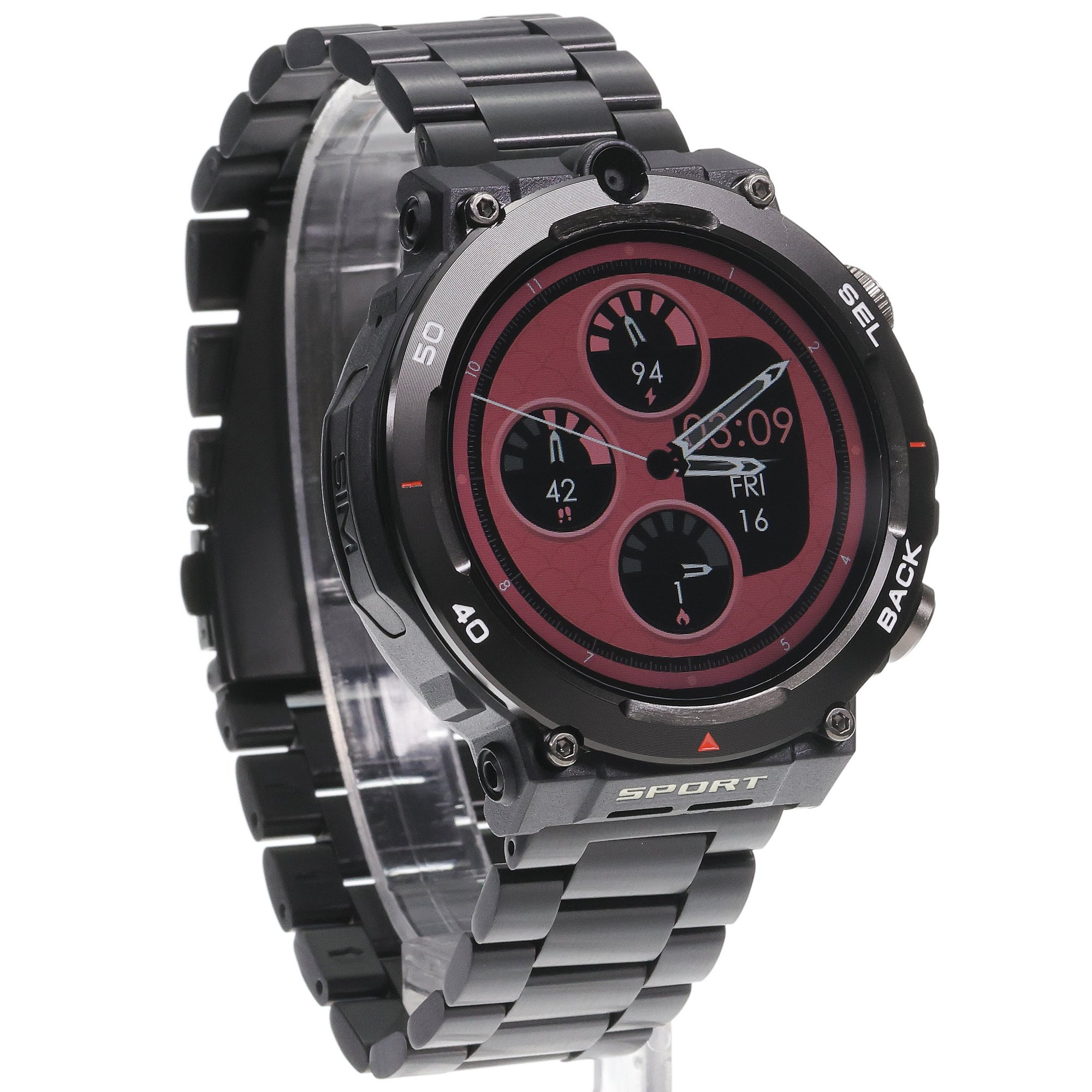 Enter AIW10H14114 AiWatch Czarny na Bransolecie AiWatch wojskowy zegarek czarny - miniatura 3