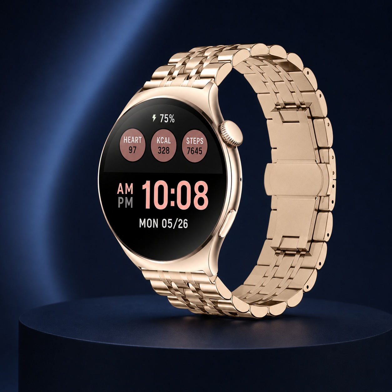 Enter JUT10115124 zegarek różowe złoto fashion-modowy Luxe bransoleta - miniatura 6