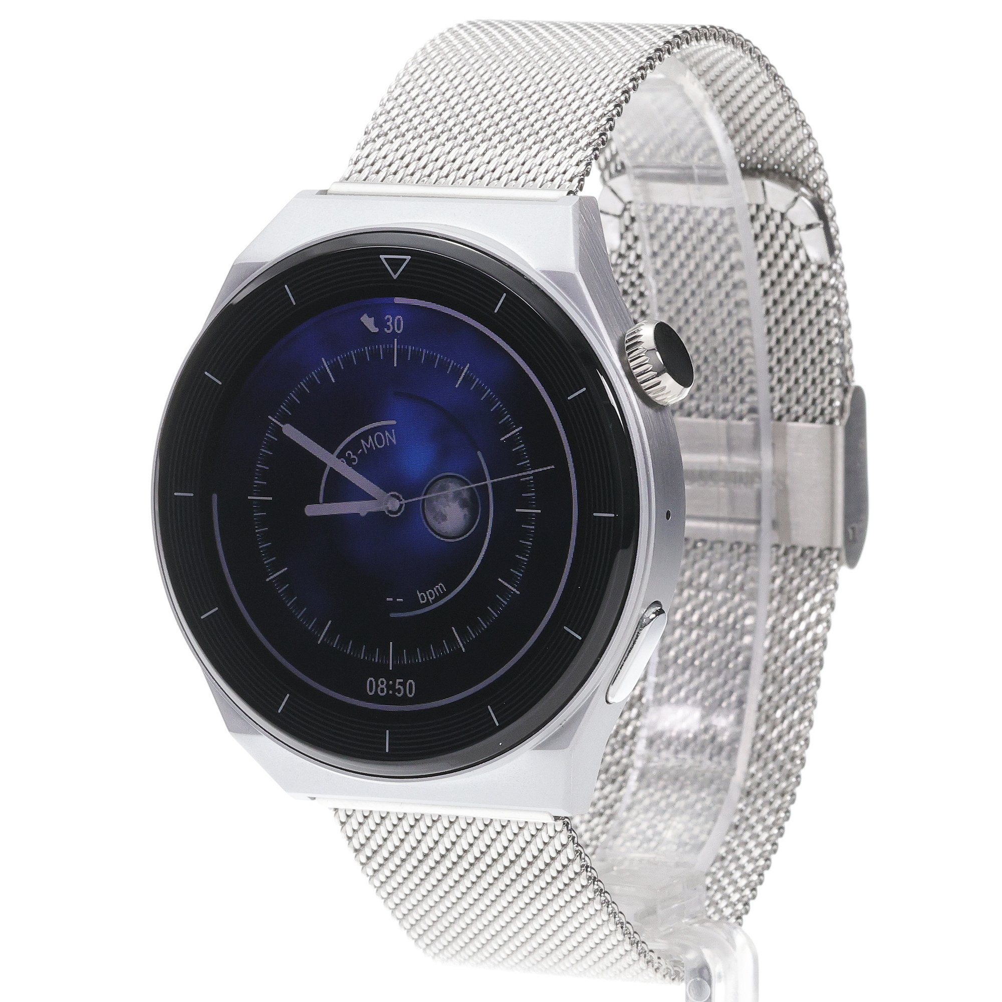 Enter SAT111144 Srebrny na bransolecie mesh zegarek sportowy Enter Smart - miniatura 2