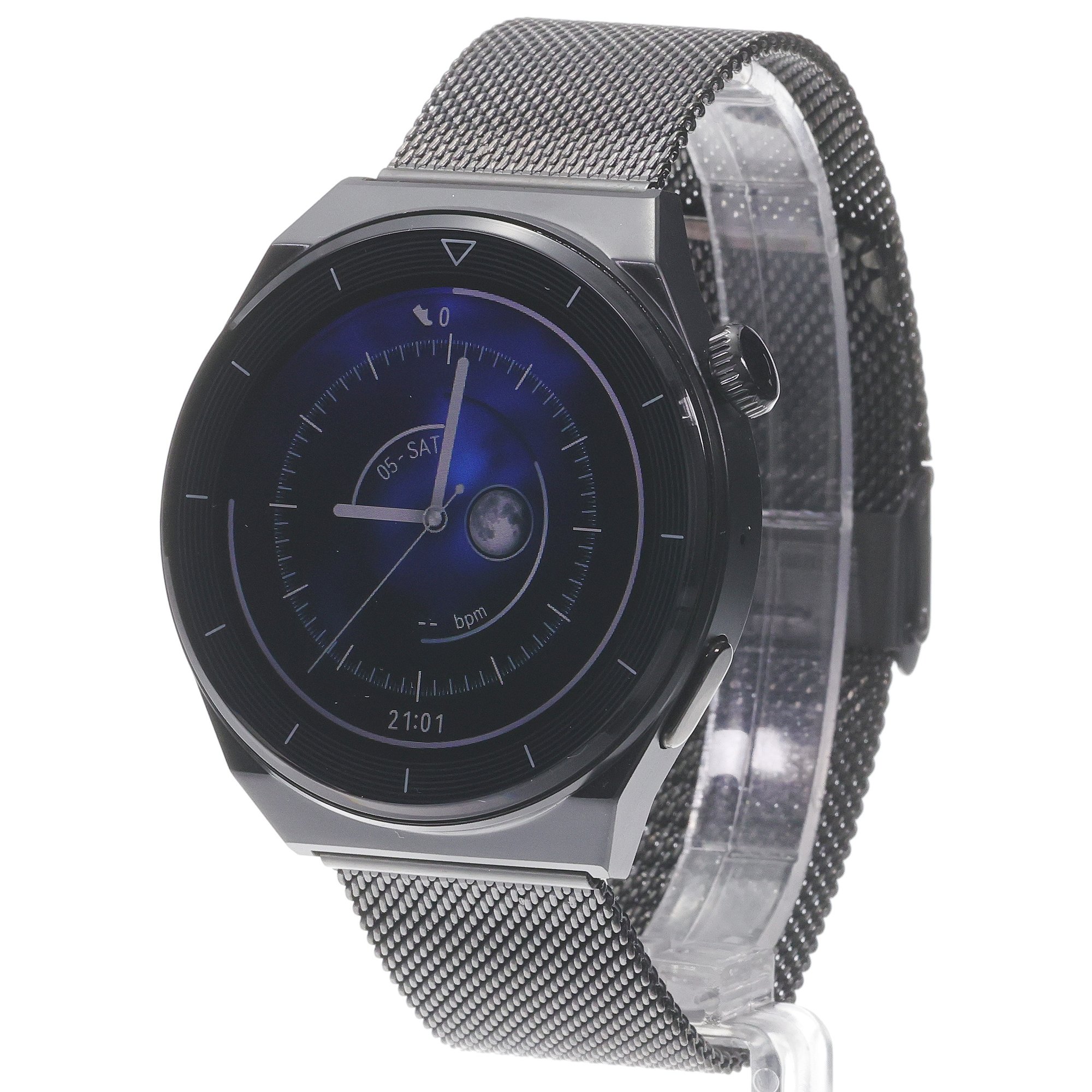 Enter SAT14144 Czarny Czarna bransoleta mesh zegarek sportowy Enter Smart - miniatura 2