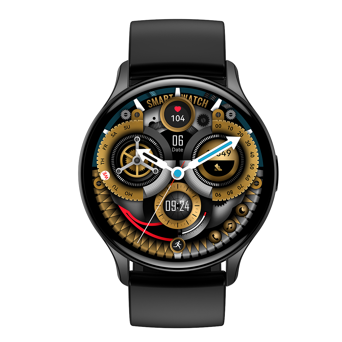 Enter SKM14534144-SET Czarny zegarek sportowy Amoled - miniatura 2