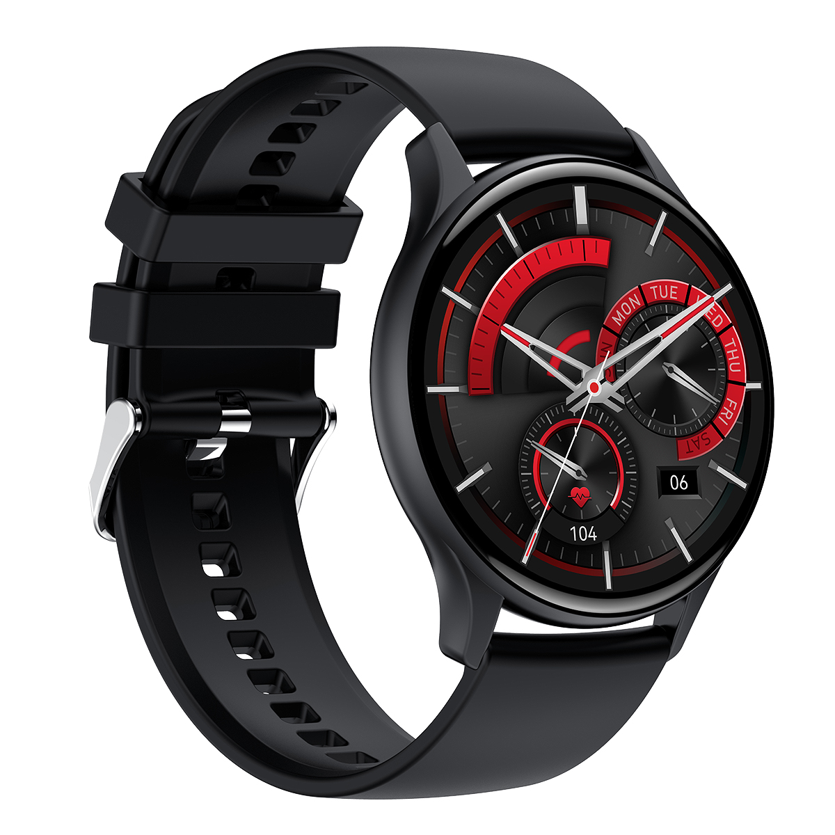 Enter SKM14534144-SET zegarek czarny sportowy Amoled pasek - miniatura 3