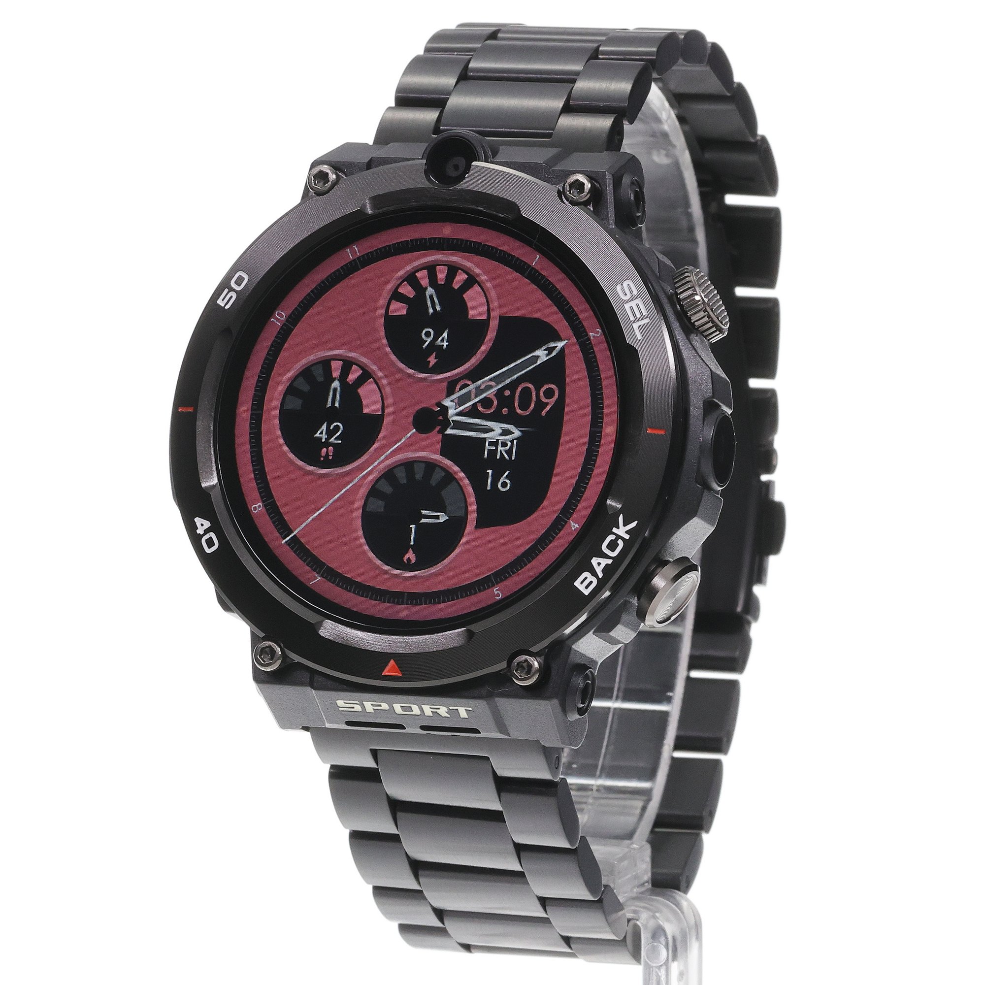 zegarek Enter AIW10H14114 AiWatch Czarny na Bransolecie AiWatch - miniatura 2