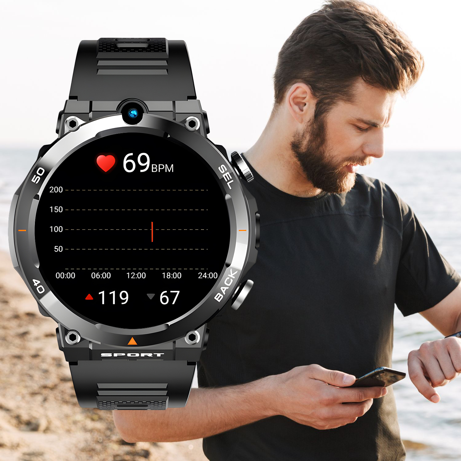 zegarek Enter AIW10H14114 czarny AiWatch - miniatura 10